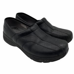 Dansko Women’s Shaina Black Tumbled Pull Up Slip On Size 41 Clog Slip Resistant